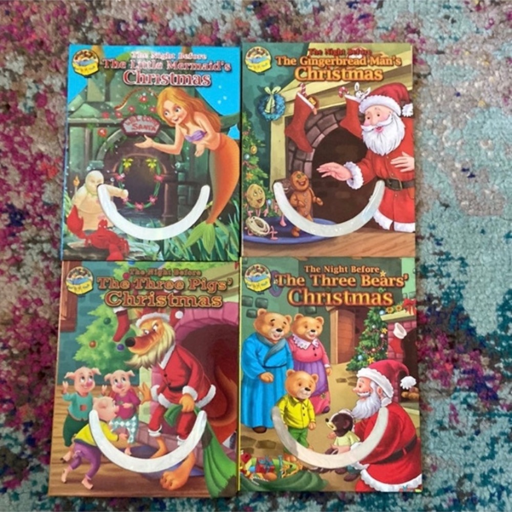 The Night Before Christmas book CD set gingerbread man little mermaid holiday